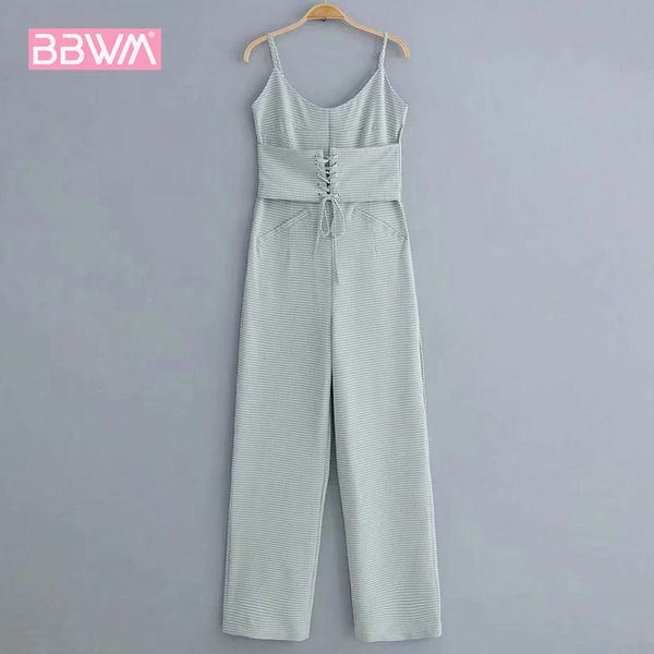spring fashion wild slim self-cultivation was thin sling belt waist band plaid female jumpsuit long chic women's jumpsuit 210507, Black;white
spring fashion wild slim self-cultivation was thin sling belt waist band plaid female jumpsuit long chic women's jumpsuit 210507, Black;white
