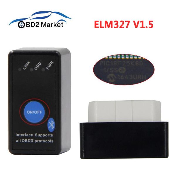code readers & scan tools obd2 elm327 v1.5 car diagnostics bluetooth scanner diagnostic tool with pic18f25k80 support j1850 protocol odb2 1.
code readers & scan tools obd2 elm327 v1.5 car diagnostics bluetooth scanner diagnostic tool with pic18f25k80 support j1850 protocol odb2 1.