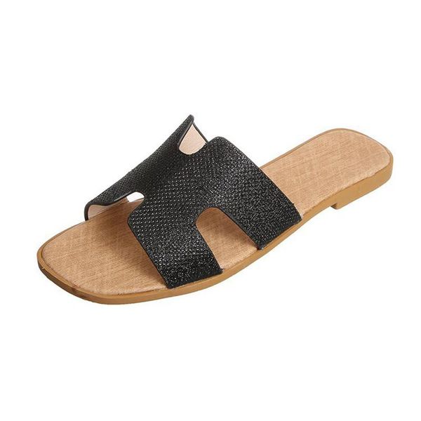 slippers 2021 summer women's set toe wear fashion flat sandal beach shoes non-slip flip-flops feminine with flower, Black
slippers 2021 summer women's set toe wear fashion flat sandal beach shoes non-slip flip-flops feminine with flower, Black