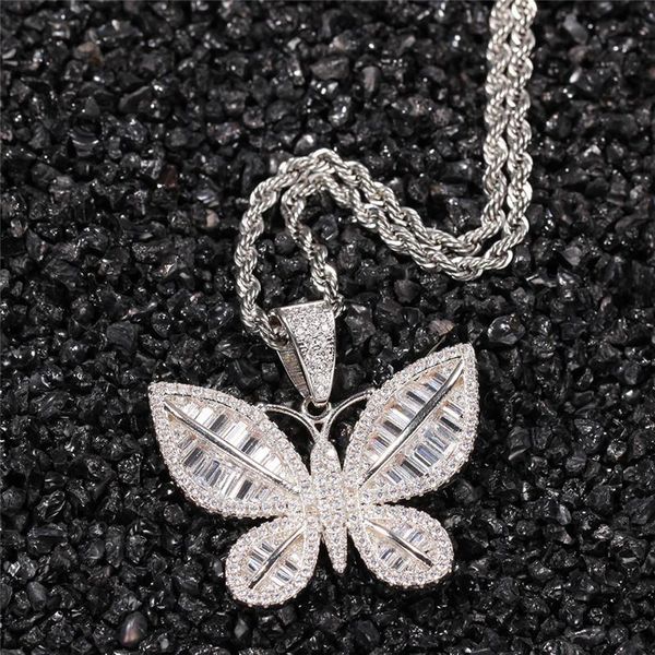 fashion bling iced out butterfly pendant pave cubic zircon luxury necklace for women hip hop crystal jewelry necklaces, Silver
fashion bling iced out butterfly pendant pave cubic zircon luxury necklace for women hip hop crystal jewelry necklaces, Silver