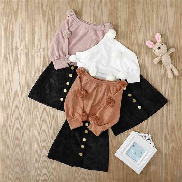 children clothes girl kids baby girls clothing fashion set autumn long sleeve ball sweater short skirt suit, White
children clothes girl kids baby girls clothing fashion set autumn long sleeve ball sweater short skirt suit, White
