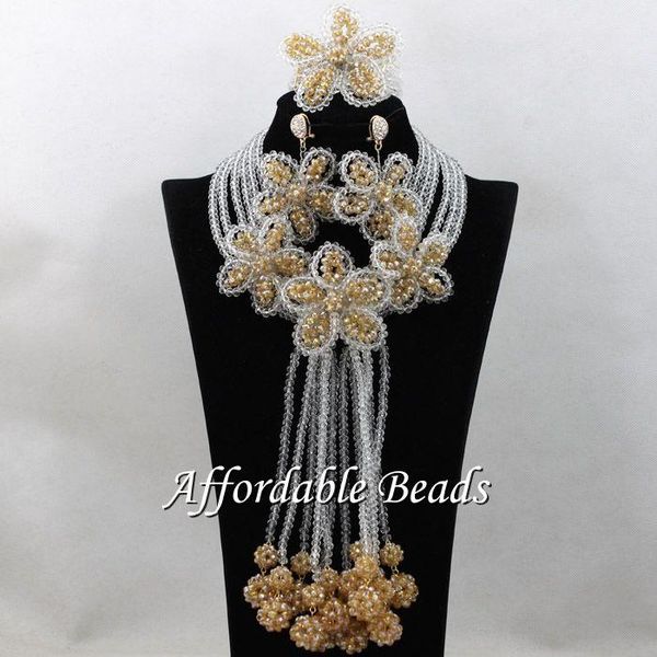 earrings & necklace nigerian traditional beads selling dubai gold jewelry set handmade design abs136, Silver
earrings & necklace nigerian traditional beads selling dubai gold jewelry set handmade design abs136, Silver