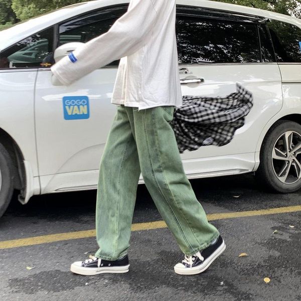 men's jeans men trendy straight green street hip-hop skateboarding casual wide legs youth male harajuku style denim pants, Blue
men's jeans men trendy straight green street hip-hop skateboarding casual wide legs youth male harajuku style denim pants, Blue