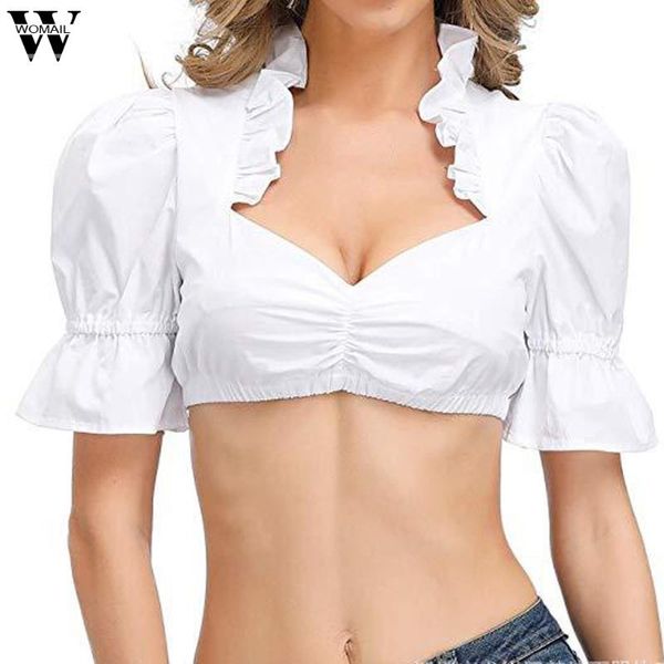 women's blouses & shirts womail women blouse elegant summer white short v neck oktoberfest german dirndl lace wrap crop blusa
women's blouses & shirts womail women blouse elegant summer white short v neck oktoberfest german dirndl lace wrap crop blusa