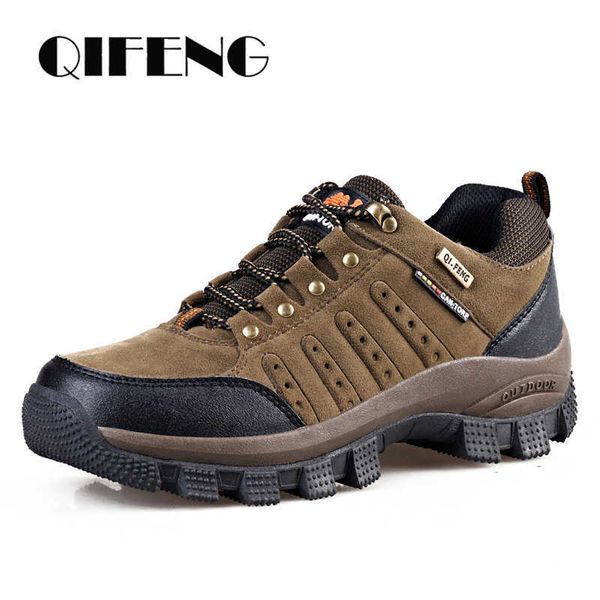men casual shoes classic waterproof shoes women climbing shoes outdoor sneakers trendy trekking leather footwear 211007, Black;brown
men casual shoes classic waterproof shoes women climbing shoes outdoor sneakers trendy trekking leather footwear 211007, Black;brown
