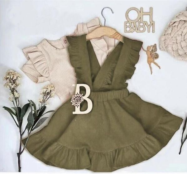 toddler baby girl clothes sets summer ruffles short sleeve t-shirt strap dress outfit holiday casual set 2021 clothing, White
toddler baby girl clothes sets summer ruffles short sleeve t-shirt strap dress outfit holiday casual set 2021 clothing, White