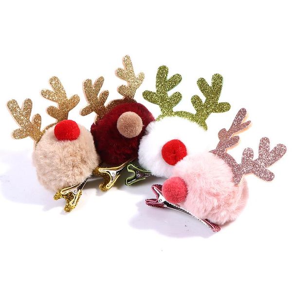 children gifts plush hair headdress clip antler hairpin santa barrette christmas head buckle party decorations accessories, Slivery;white
children gifts plush hair headdress clip antler hairpin santa barrette christmas head buckle party decorations accessories, Slivery;white