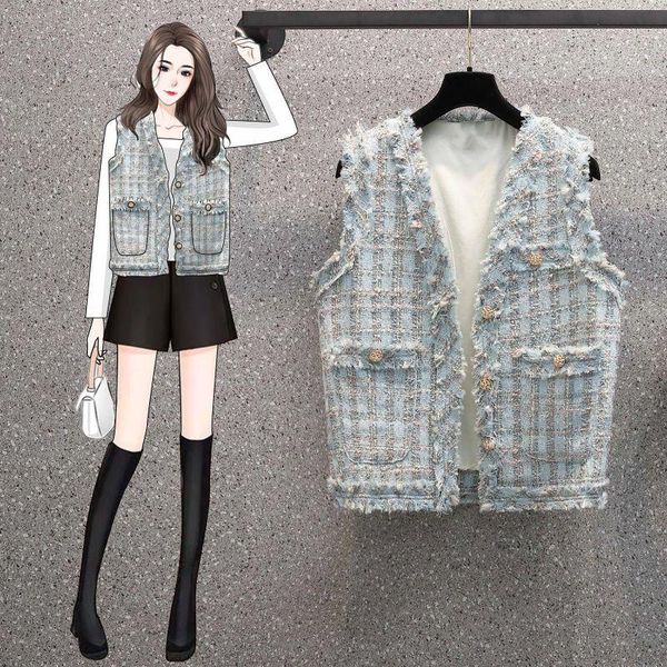 women's vests spring autumn women cropped vest single-breasted waistcoat tweed sleeveless oversized jacket short plus size 4xl y174, Black;white
women's vests spring autumn women cropped vest single-breasted waistcoat tweed sleeveless oversized jacket short plus size 4xl y174, Black;white