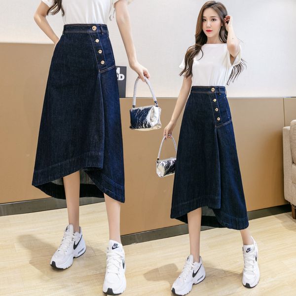 skirts personalized 2021 autumn high waist irregular mid length casual denim skirt women, Black
skirts personalized 2021 autumn high waist irregular mid length casual denim skirt women, Black