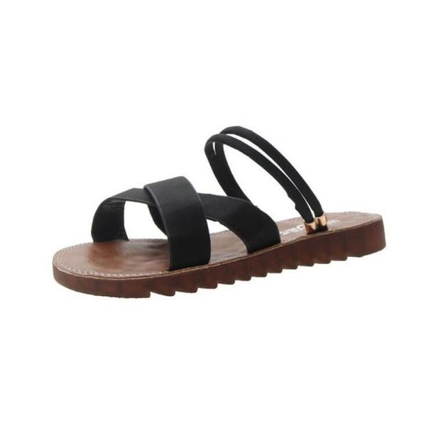 slippers woman's casual comfortable cross-frogs fashion two wear summer sandals flat women's shoes, Black
slippers woman's casual comfortable cross-frogs fashion two wear summer sandals flat women's shoes, Black