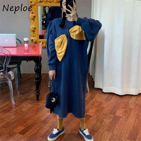 korean chic autumn fashion dresses women o-neck panelled bow loose femme vestidos lantern sleeve hoody dress 210422, Black;gray
korean chic autumn fashion dresses women o-neck panelled bow loose femme vestidos lantern sleeve hoody dress 210422, Black;gray