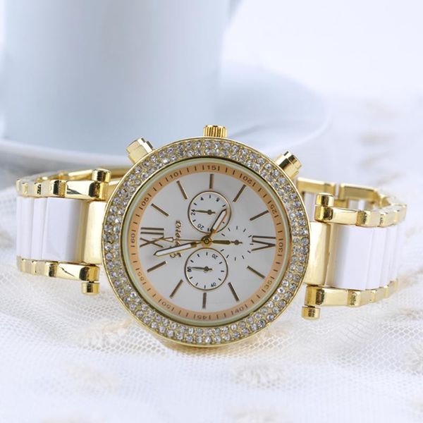wristwatches fashion ceramic casual round shape shopping gold-plated easy reading artificial diamond daily gift women watch, Slivery;brown
wristwatches fashion ceramic casual round shape shopping gold-plated easy reading artificial diamond daily gift women watch, Slivery;brown