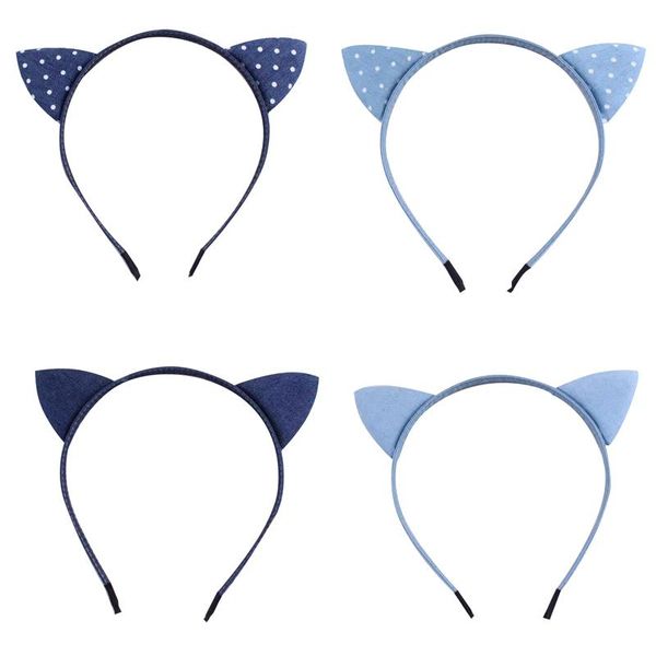 hair accessories cute girls denim cat ears hairband l solid color and dot stretch kids headbands, Slivery;white
hair accessories cute girls denim cat ears hairband l solid color and dot stretch kids headbands, Slivery;white