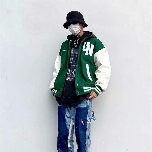 men's jackets baseball uniform for women and men 2021 autumn high-quality loose thin couple clothes oversized jacket -40, Black;brown
men's jackets baseball uniform for women and men 2021 autumn high-quality loose thin couple clothes oversized jacket -40, Black;brown