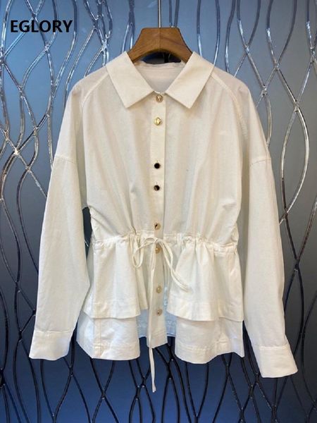 100%cotton blouse shirt 2021 autumn winter style women turn-down collar drawstring waist long sleeve casual white green women's blouses
100%cotton blouse shirt 2021 autumn winter style women turn-down collar drawstring waist long sleeve casual white green women's blouses
