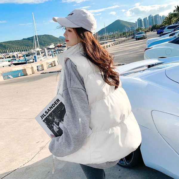 women's vests down cotton vest 2021 female spring and autumn outer wear waistcoat trendy fashion korean light jacket, Black;white
women's vests down cotton vest 2021 female spring and autumn outer wear waistcoat trendy fashion korean light jacket, Black;white