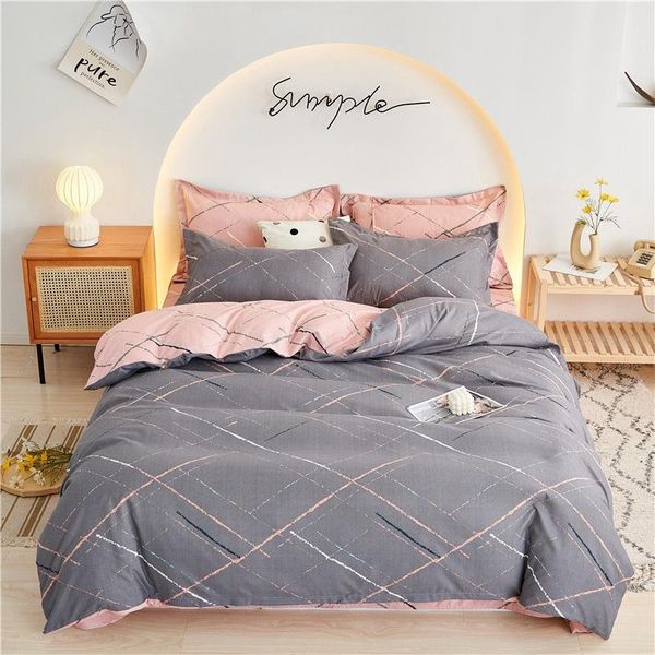 bedding sets home textiles 3/4pcs a/b double-sided single size grey pink lines pattern soft and breathable pillowcase oceania
bedding sets home textiles 3/4pcs a/b double-sided single size grey pink lines pattern soft and breathable pillowcase oceania