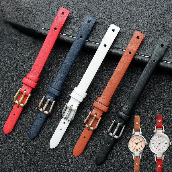 watch bands genuine leather bracelet strap fashion women's watchband small band 8mm for es4340 es4119 es4000 with screw, Black;brown
watch bands genuine leather bracelet strap fashion women's watchband small band 8mm for es4340 es4119 es4000 with screw, Black;brown