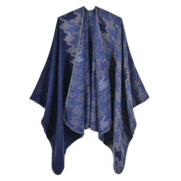 scarves 2021 real women polyester acrylic winter hijab cross border women's autumn and shawl in europe america, Blue;gray
scarves 2021 real women polyester acrylic winter hijab cross border women's autumn and shawl in europe america, Blue;gray