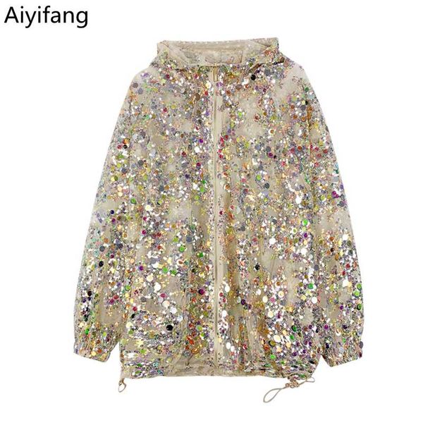 plus size sequins embroidery sunscreen shirt summer lace loose organza jackets runway women long sleeve hooded coat women's, Black;brown
plus size sequins embroidery sunscreen shirt summer lace loose organza jackets runway women long sleeve hooded coat women's, Black;brown