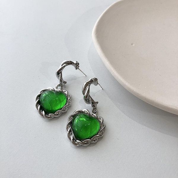 dangle & chandelier origin summer statement green color love heart earings for women fairy vintage rhinestones jewelry dropship, Silver
dangle & chandelier origin summer statement green color love heart earings for women fairy vintage rhinestones jewelry dropship, Silver