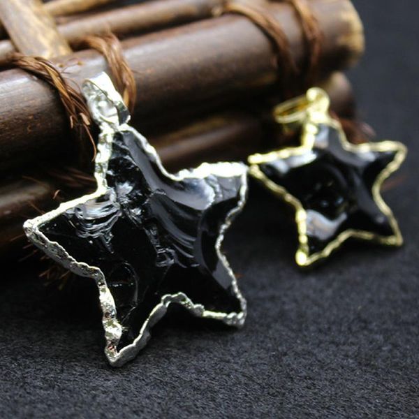pendant necklaces natural stone irregular star raw mineral crystal pendulo rock black obsidian necklace pendulum women men reiki, Silver
pendant necklaces natural stone irregular star raw mineral crystal pendulo rock black obsidian necklace pendulum women men reiki, Silver