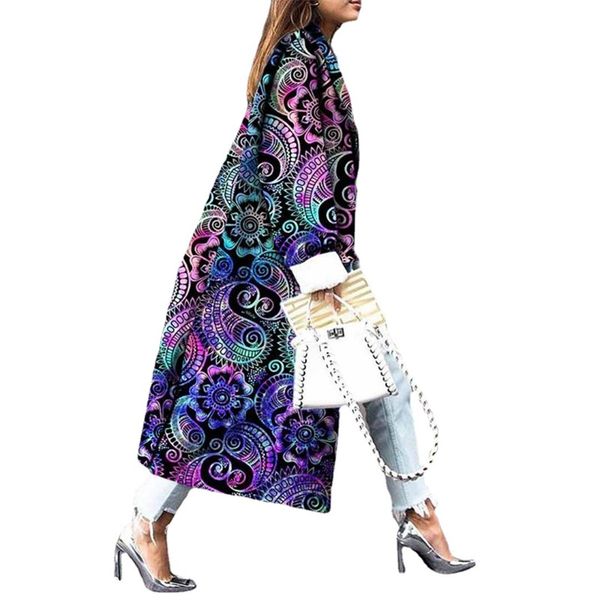 women blend wool coat lady xlong cardigan coats print pocket long sleeve jacket overcoat, Black
women blend wool coat lady xlong cardigan coats print pocket long sleeve jacket overcoat, Black