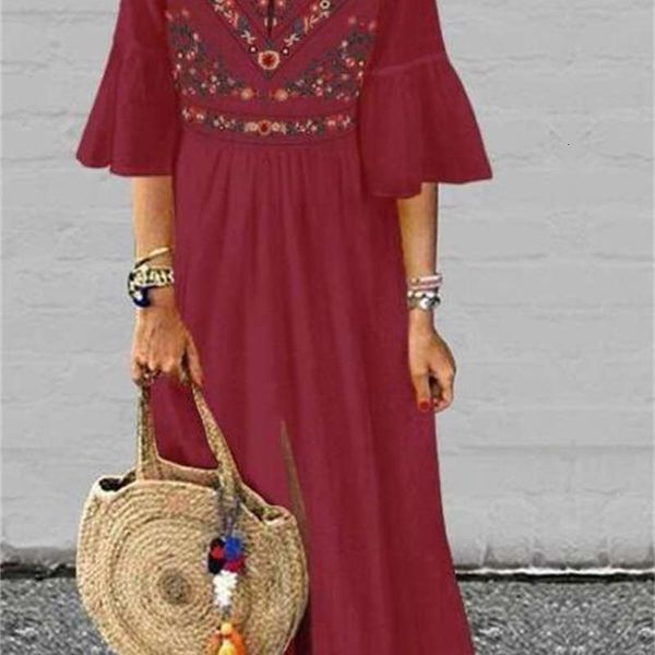 dresses women's ethnic casual style loose mid sleeve print stitching a-line dress, Black;gray
dresses women's ethnic casual style loose mid sleeve print stitching a-line dress, Black;gray