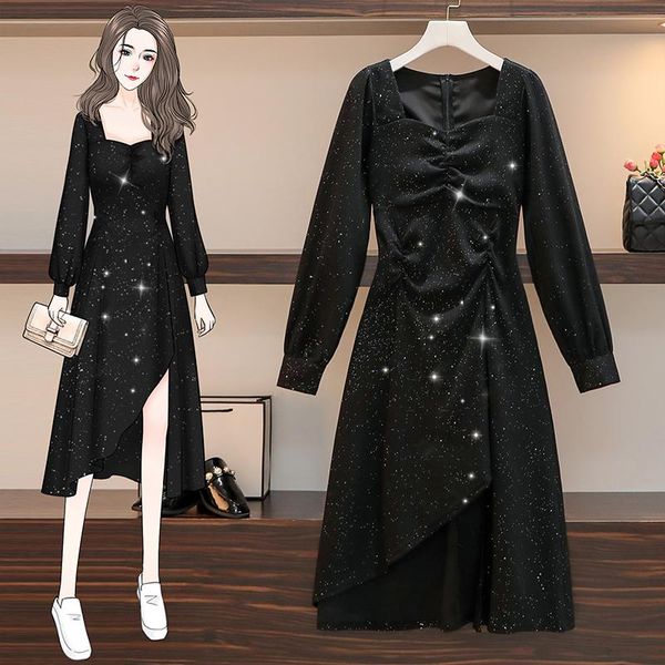 casual dresses 2021 4xl plus size vintage dress fashion women's clothing slim vestidos de festa autumn robe femme tunics women, Black;gray
casual dresses 2021 4xl plus size vintage dress fashion women's clothing slim vestidos de festa autumn robe femme tunics women, Black;gray