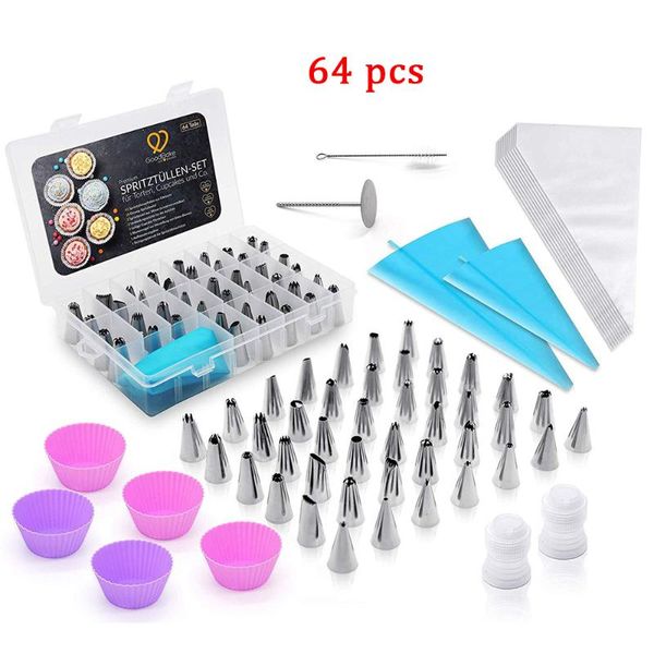 baking & pastry tools 64-piece set of decorating mouth stainless steel cake dessert tool complete
baking & pastry tools 64-piece set of decorating mouth stainless steel cake dessert tool complete
