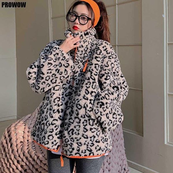 women's trench coats one-piece woman leopard print contrast lamb wool coat women korean cardigan long sleeve jacket and 2021 winter ove, Tan;black
women's trench coats one-piece woman leopard print contrast lamb wool coat women korean cardigan long sleeve jacket and 2021 winter ove, Tan;black