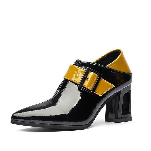 dress shoes 2021 single shoe autumn winter two wear pointed women's, Black 
dress shoes 2021 single shoe autumn winter two wear pointed women's, Black