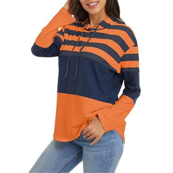 women's hoodies & sweatshirts 2021 fall/winter casual sweatshirt color matching print pullover basic long-sleeved fashion qm*, Black
women's hoodies & sweatshirts 2021 fall/winter casual sweatshirt color matching print pullover basic long-sleeved fashion qm*, Black