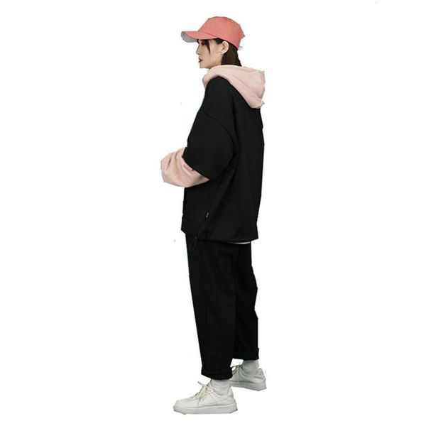 women's hoodies & sweatshirts spring and autumn 2021 women hip-hop loose dummy two-piece sanitary fashion clothes korean long-sleeved s, Black
women's hoodies & sweatshirts spring and autumn 2021 women hip-hop loose dummy two-piece sanitary fashion clothes korean long-sleeved s, Black