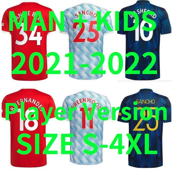 fans player version 21 22 sancho cavani soccer jerseys rashford shaw 2021 2022 football shirt pogba b. fernandes men kids kit r.varane green, Black;yellow
fans player version 21 22 sancho cavani soccer jerseys rashford shaw 2021 2022 football shirt pogba b. fernandes men kids kit r.varane green, Black;yellow
