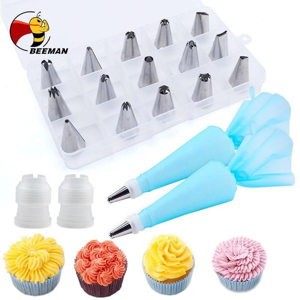 baking & pastry tools beeman 19pcs cake decorating tool with box bag supplies cupcake for confectionery sleeve stainless steel case
baking & pastry tools beeman 19pcs cake decorating tool with box bag supplies cupcake for confectionery sleeve stainless steel case
