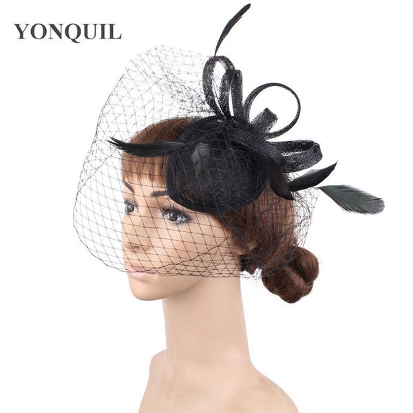 stingy brim hats elegant fascinator hair accessories base with birdcage veil great as wedding headwear bridal and red occassion, Blue;gray
stingy brim hats elegant fascinator hair accessories base with birdcage veil great as wedding headwear bridal and red occassion, Blue;gray