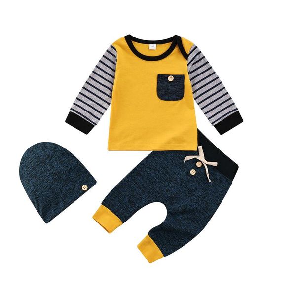 clothing sets born baby boy outfits infant autumn clothes stripe long sleeve round neck t-shirts+lace-up trousers+hat 3pcs 0-24m, White
clothing sets born baby boy outfits infant autumn clothes stripe long sleeve round neck t-shirts+lace-up trousers+hat 3pcs 0-24m, White