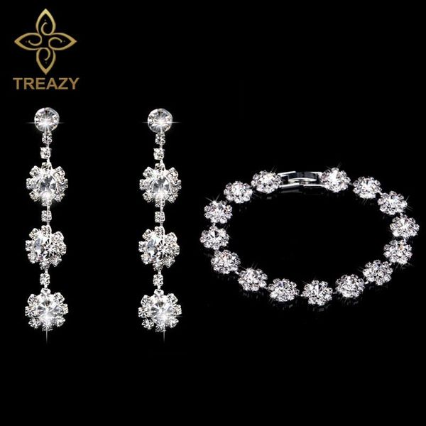 earrings & necklace treazy silver color rhinestone crystal bridal jewelry sets beautiful flower bracelet set wedding for women
earrings & necklace treazy silver color rhinestone crystal bridal jewelry sets beautiful flower bracelet set wedding for women