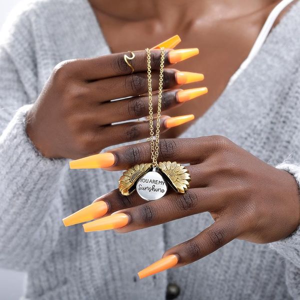 pendant necklaces boho jewelry sunflower for women stainless steel open locket you are my sunshine necklace christmas gift, Silver
pendant necklaces boho jewelry sunflower for women stainless steel open locket you are my sunshine necklace christmas gift, Silver