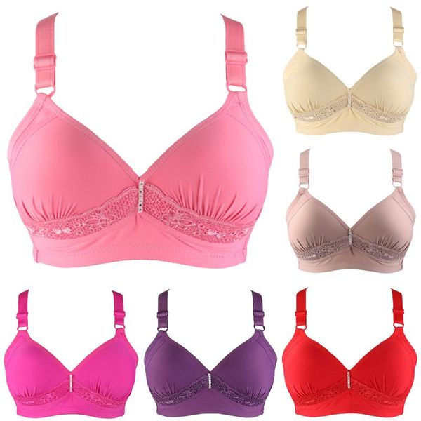 bras fashion push up bra back closure solid color brassiere wireless bralette breast seamless for women underwear 80-95, Red;black
bras fashion push up bra back closure solid color brassiere wireless bralette breast seamless for women underwear 80-95, Red;black