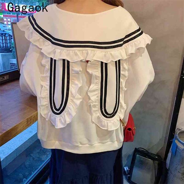 japan style women hoodies spring autumn patchwork thin rabbit ears peter pan collar loose sweet wild pullover 210531, Black
japan style women hoodies spring autumn patchwork thin rabbit ears peter pan collar loose sweet wild pullover 210531, Black