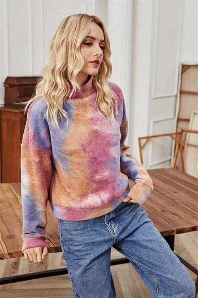 women's hoodies & sweatshirts tie dye long sleeve turtleneck loose fit casual pullover shirts, Black
women's hoodies & sweatshirts tie dye long sleeve turtleneck loose fit casual pullover shirts, Black