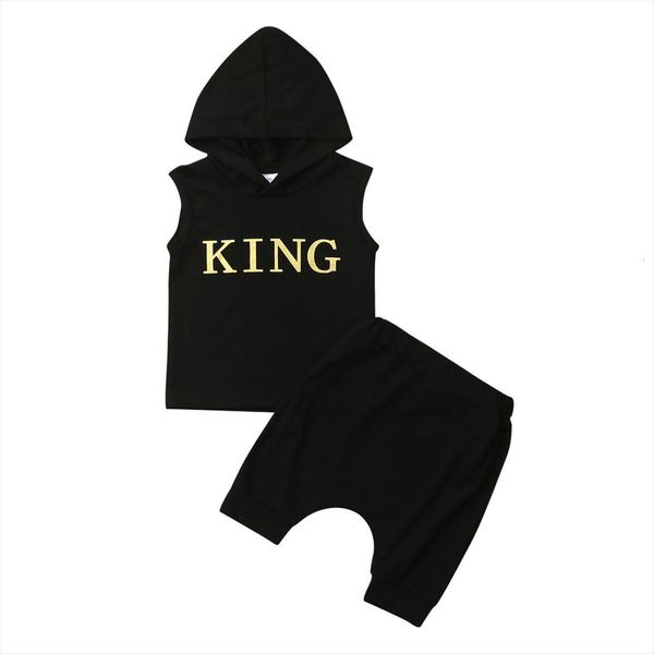 toddler baby boys summer hooded outfits clothes casual king vest shorts 2pcs set, White
toddler baby boys summer hooded outfits clothes casual king vest shorts 2pcs set, White