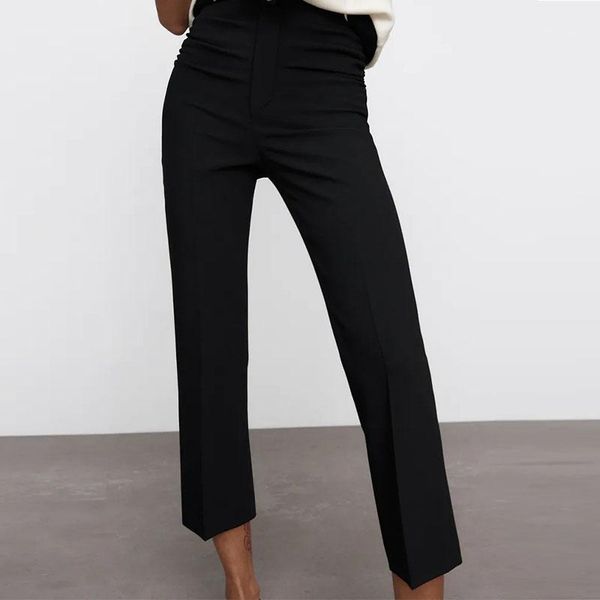 women's pants & capris kumsvag women summer casual solid za straight 2021 high waist black ankle-length female elegant fashion pant tro, Black;white
women's pants & capris kumsvag women summer casual solid za straight 2021 high waist black ankle-length female elegant fashion pant tro, Black;white
