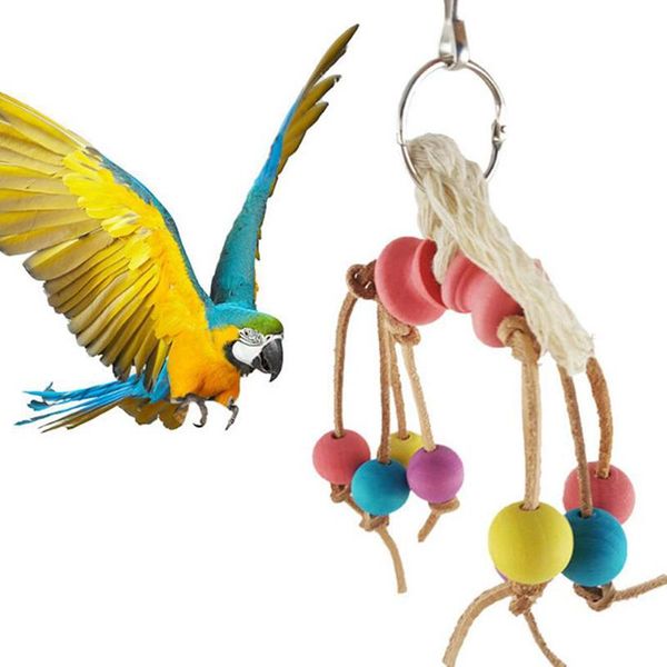 other bird supplies 2021 colorful beads parrot toys suspension hanging bridge chain pet chew swing cage home decoration tools
other bird supplies 2021 colorful beads parrot toys suspension hanging bridge chain pet chew swing cage home decoration tools
