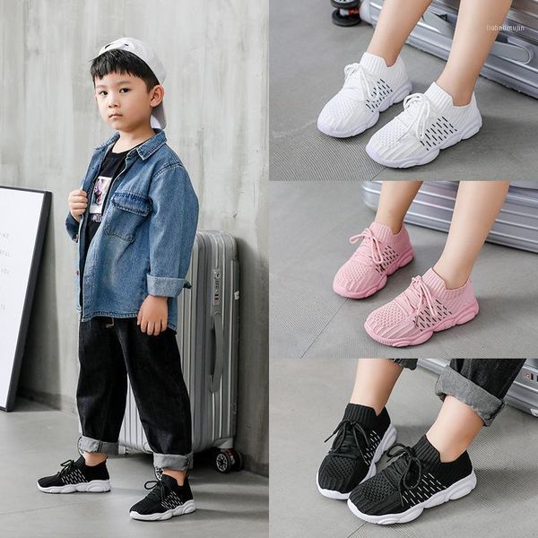 boys' and girls' flying textile sneakers solid soft sole running shoes breathable student casual children's smal1, Black
boys' and girls' flying textile sneakers solid soft sole running shoes breathable student casual children's smal1, Black