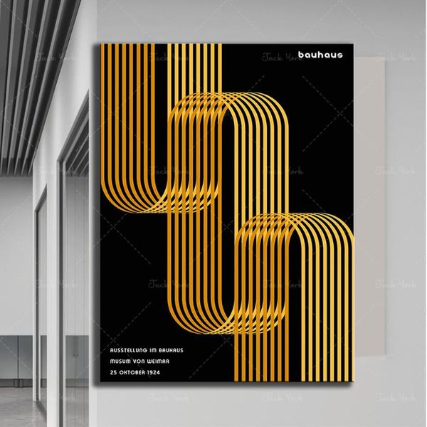 paintings bauhaus exhibition golden ribbon print wallpaper for walls retro poster home decor vintage architecture art
paintings bauhaus exhibition golden ribbon print wallpaper for walls retro poster home decor vintage architecture art