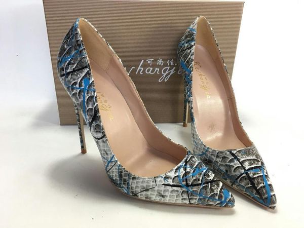 dress shoes keshangjia women blue snake printed stilettos high heels pointed toe pumps, Black
dress shoes keshangjia women blue snake printed stilettos high heels pointed toe pumps, Black