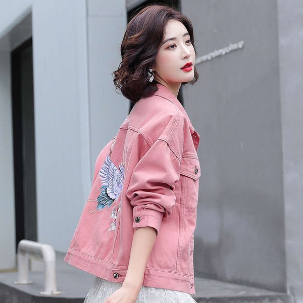 spring and autumn loose thin style versatile jacket short denim women's top, Black;brown
spring and autumn loose thin style versatile jacket short denim women's top, Black;brown